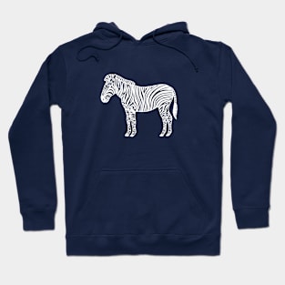 Zebra - hand drawn cute animal Hoodie